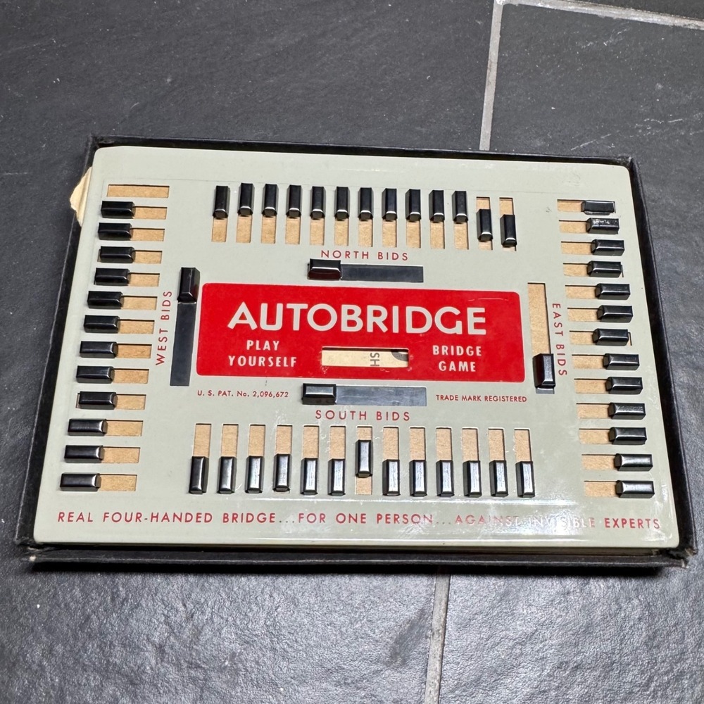 Vintage Autobridge‎ Play-Yourself Bridge Game Beginners Set PGB Alfred Sheinwold